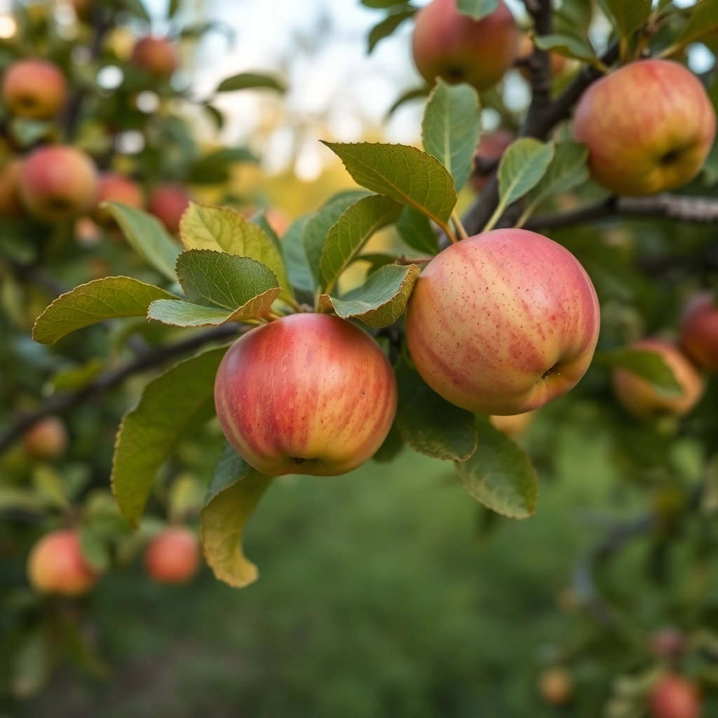Best Exquisite AI Apple On Tree Phone Luxury Wallpaper